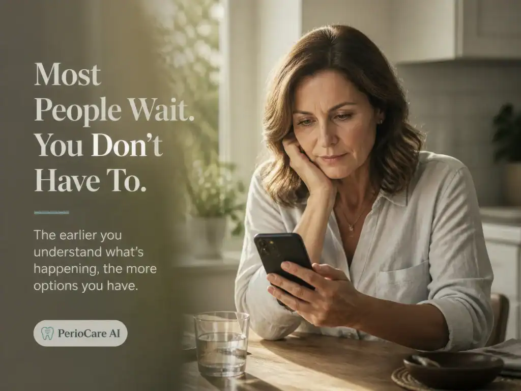 Swollen gums and fever symptoms alert, seek periodontal AI dental care.