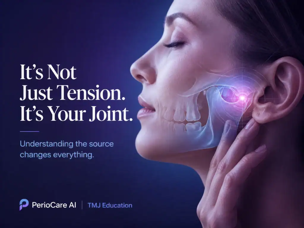 Painful TMJ disorder affecting jaw joint and muscles, highlighting importance of dental health and e.