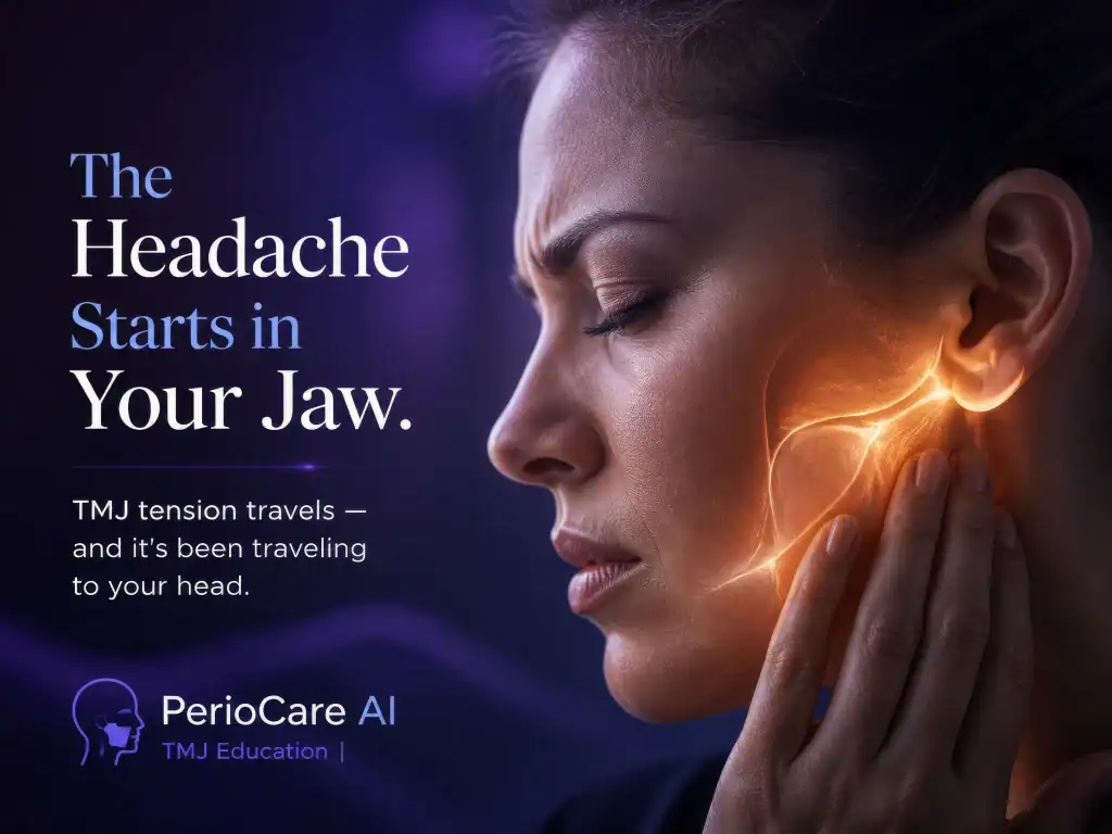 TMJ pain and jaw tension affecting your head and neck health.