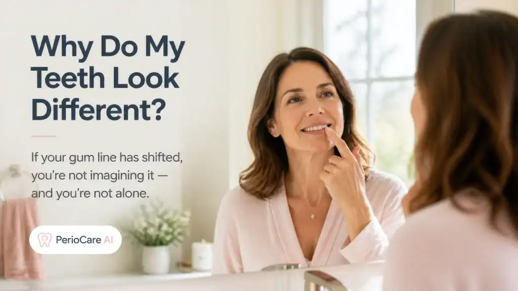 Swollen gums and fever symptoms indicating periodontal issues, with a focus on AI-powered dental car.